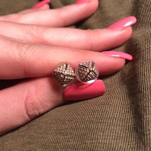 Swarovski Crystal rose gold earrings